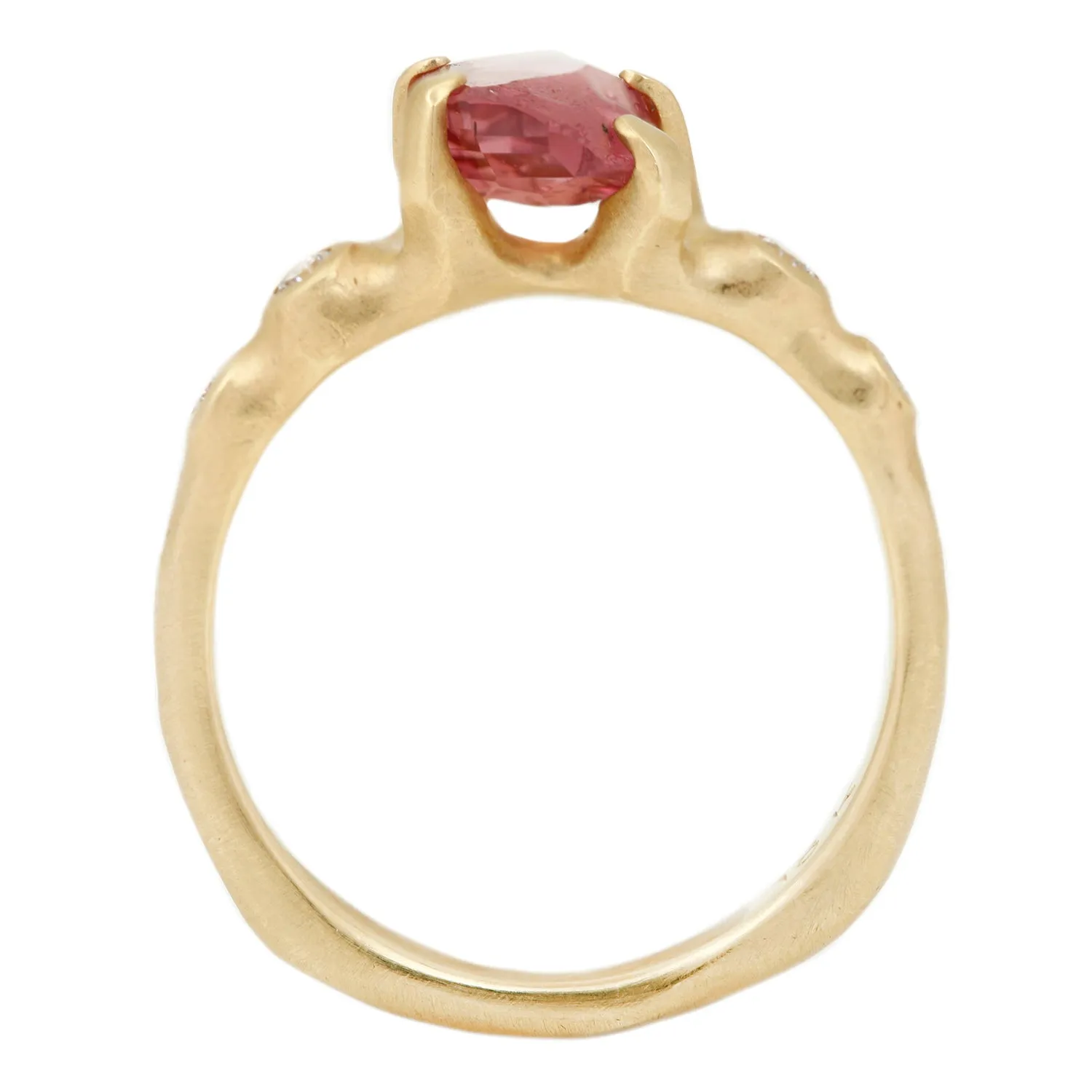 Garnet Rough Luxe Cluster Ring