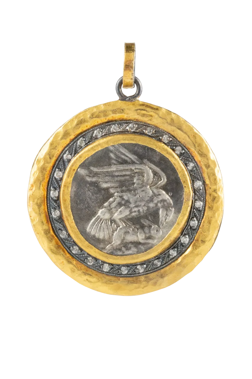 Gold & Diamond Eagle Pendant