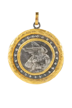 Gold & Diamond Eagle Pendant