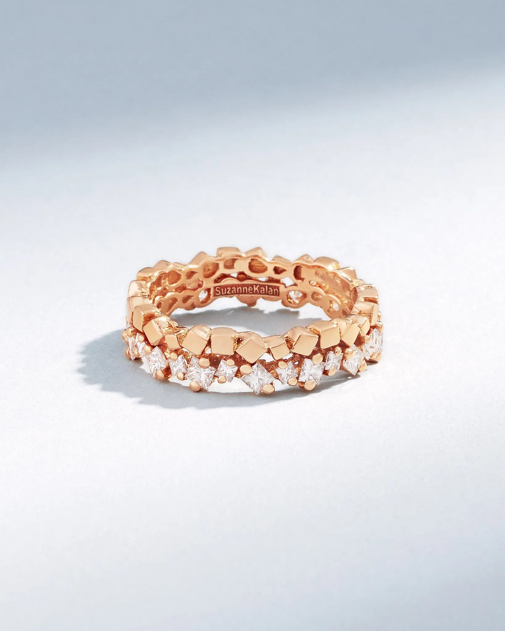 Golden Mini Diamond Eternity Band