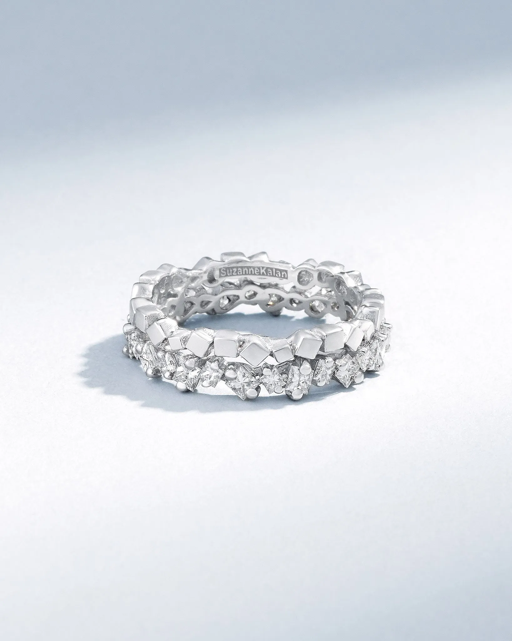 Golden Mini Diamond Eternity Band