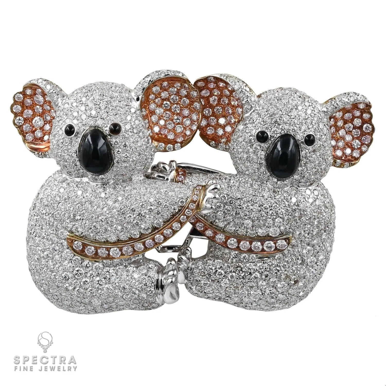 Graff Diamond 18K Two-Tone Gold Koala Bear Pin