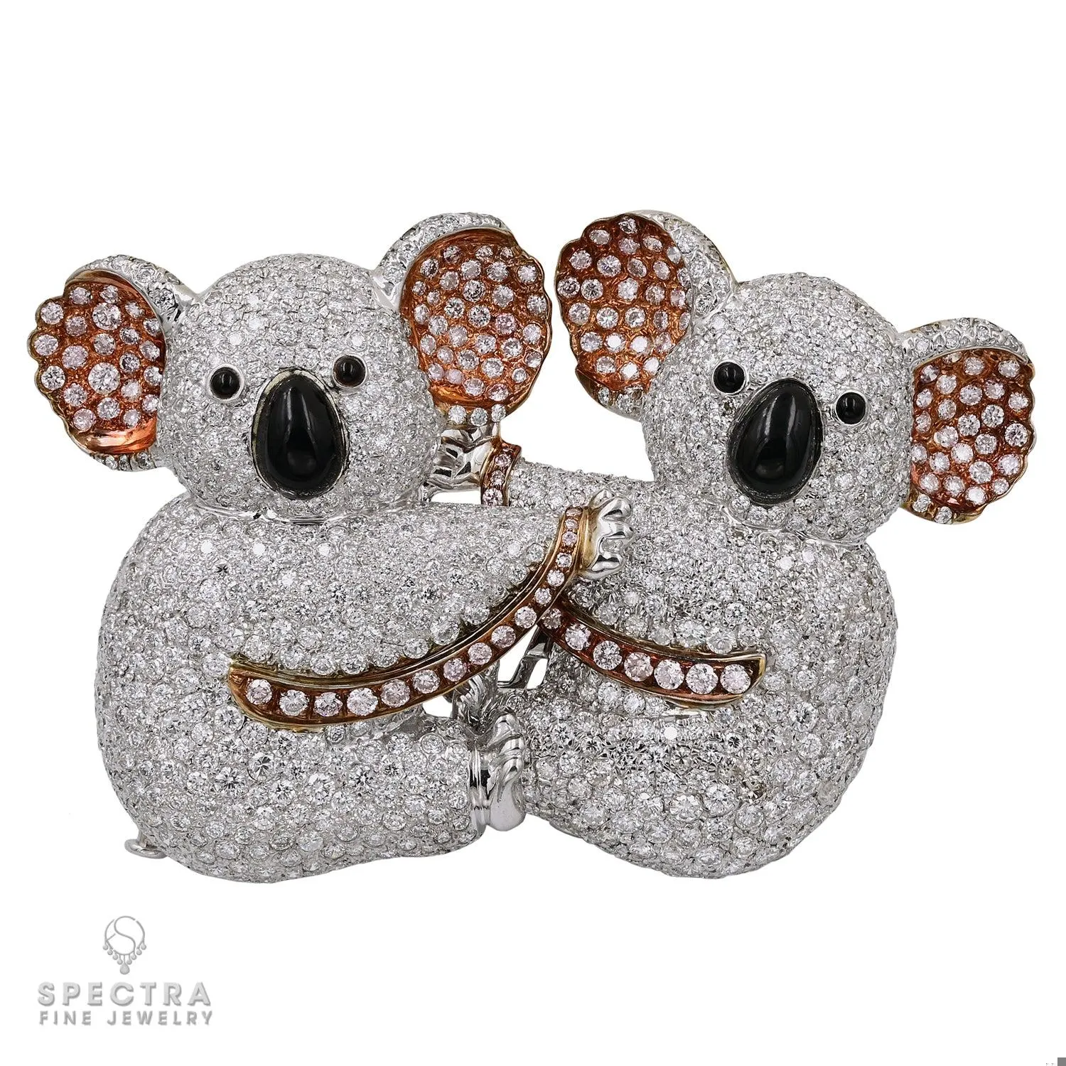 Graff Diamond 18K Two-Tone Gold Koala Bear Pin