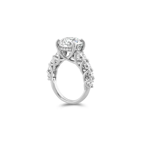 HEARTS ON FIRE  ‘VERONA’ PLATINUM 3.23 CT BESPOKE DIAMOND RING