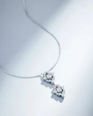 La Fantaisie Double Star Diamond Pendant