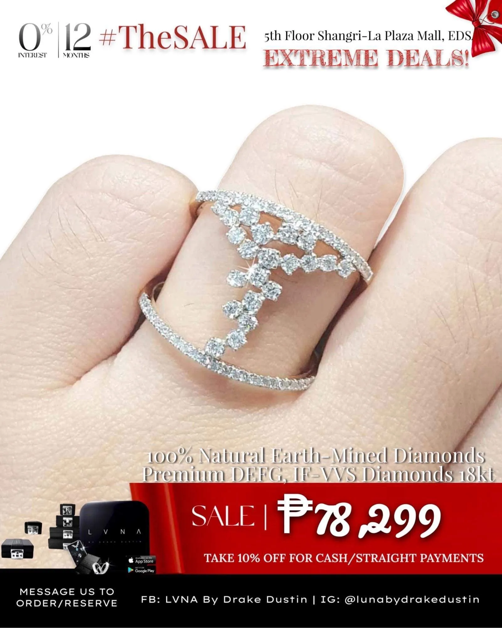 #LVNA2024 | Cluster Statement Diamond Ring 18kt