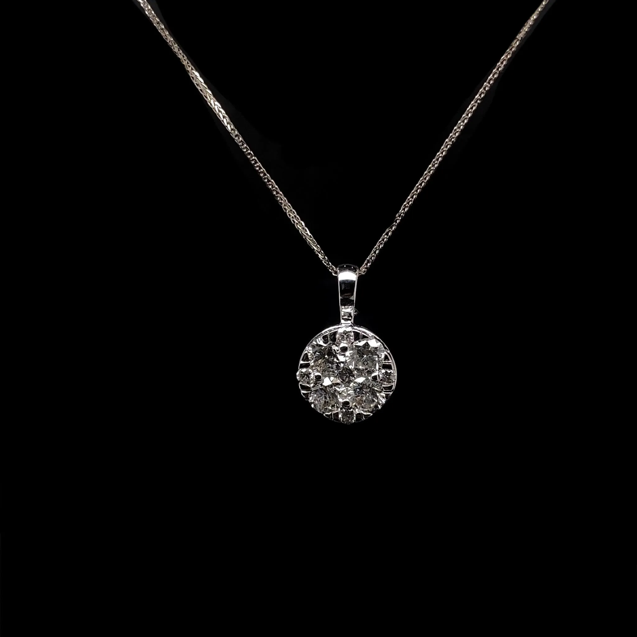 #LVNA2024 |  Illusion Cluster Diamond Necklace 14kt