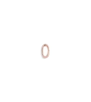 Medium Oval Push Gate Annex Link Rose Gold