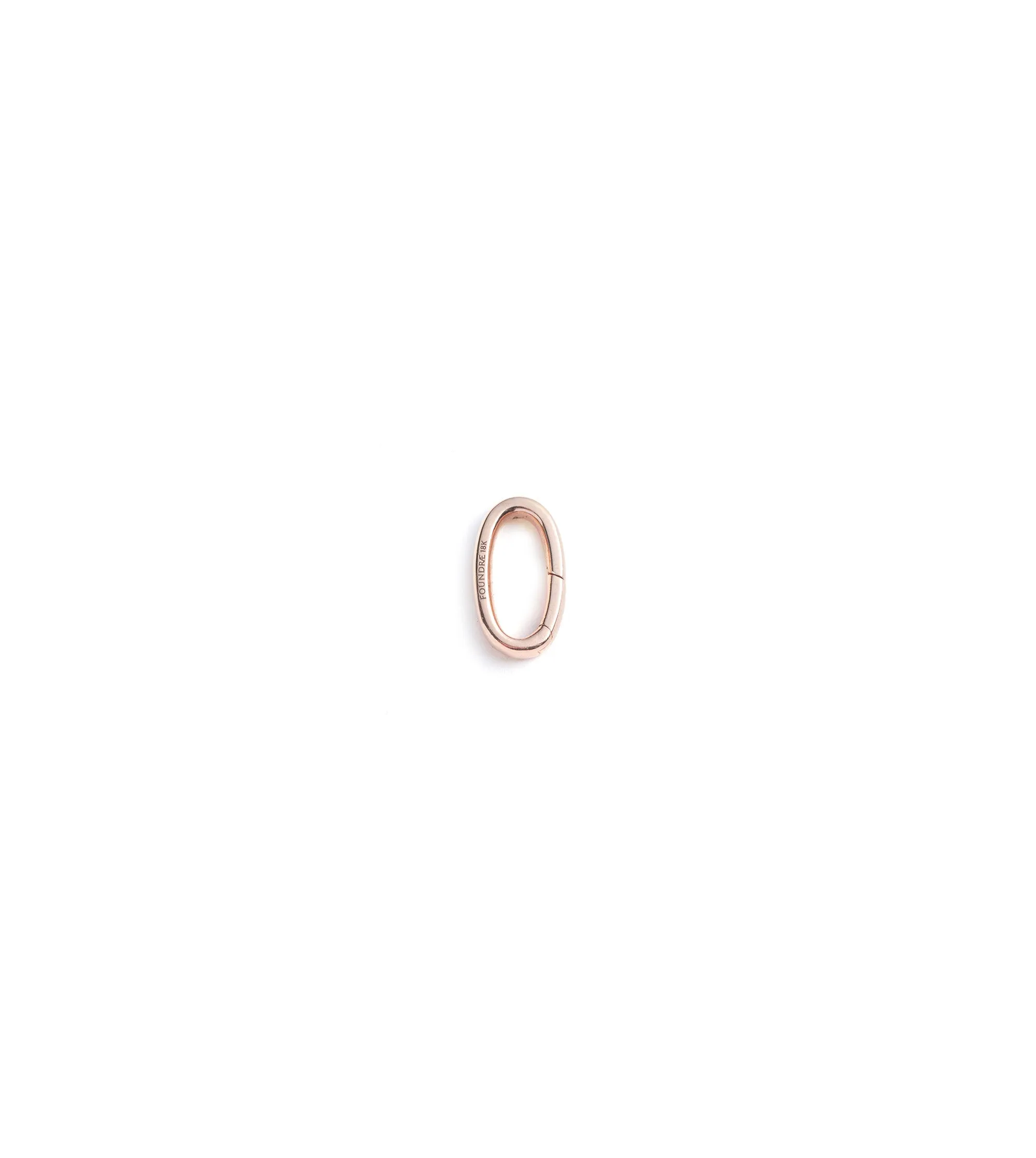 Medium Oval Push Gate Annex Link Rose Gold