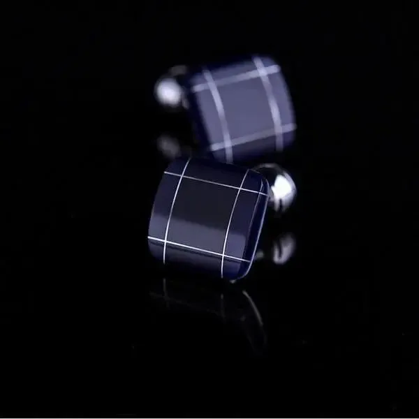 men's classical luxury stone square cufflinks for men, vintage style