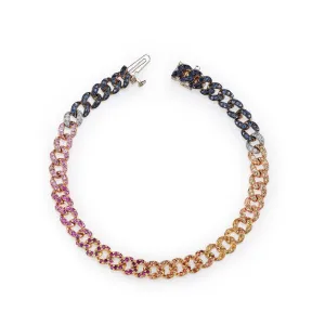 MINI ME RAINBOW PAVE MINI LINK BRACELET