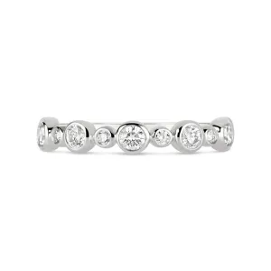 Multi Stone Diamond Bezel Set Ring