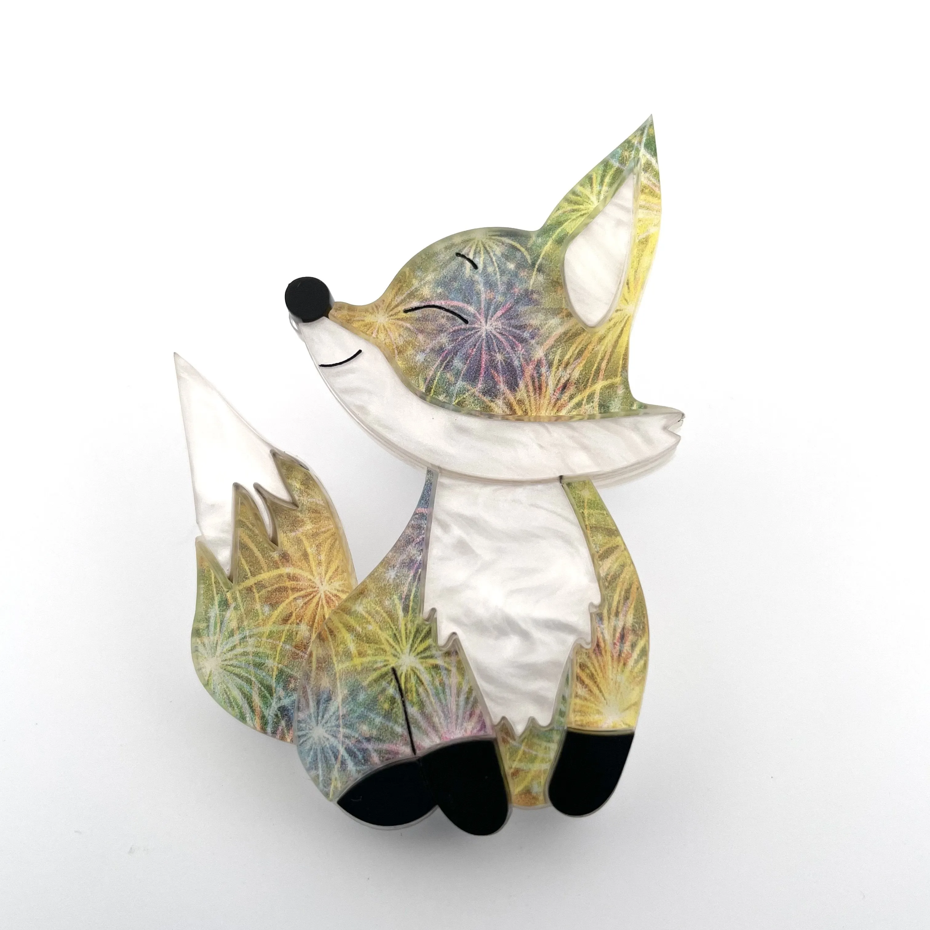 Naomi the New Years 🦊 fox - Brooch - Set of 4