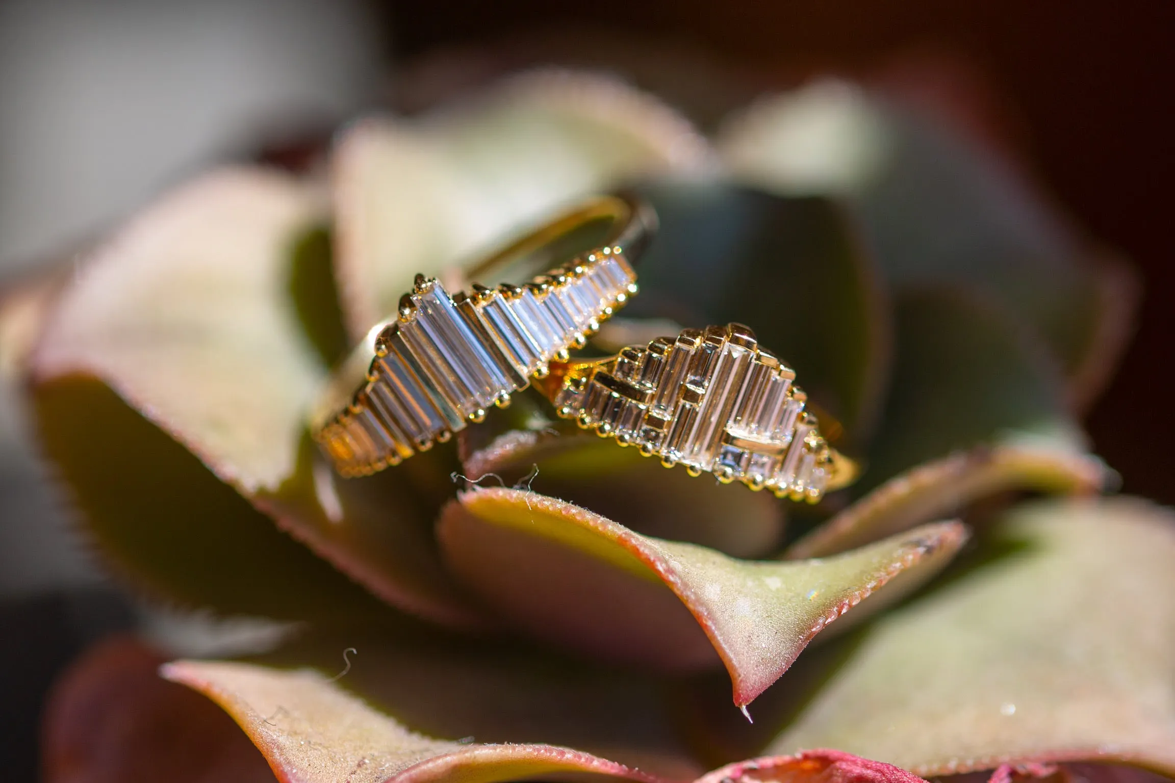 Needle Baguette Tiara Diamond Ring