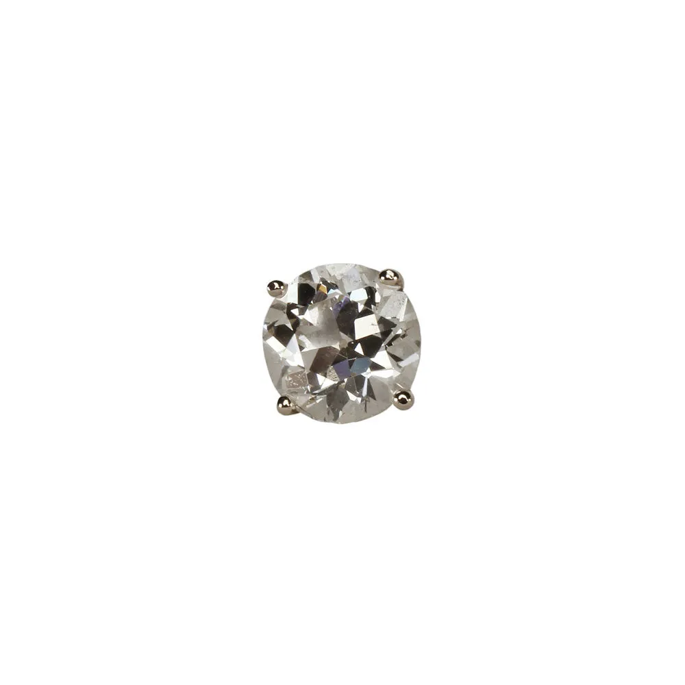 Old Mine Diamond Stud Earrings