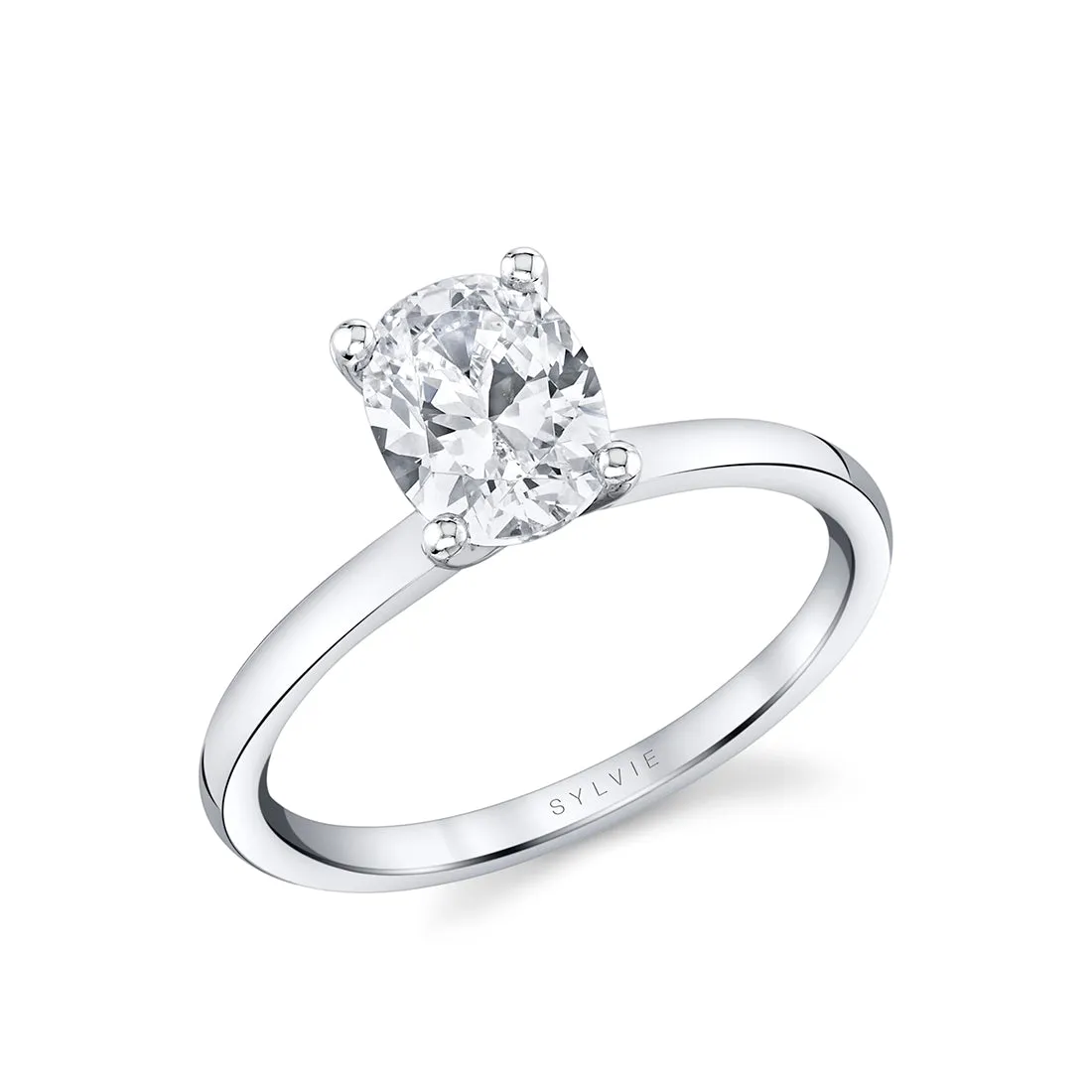 Oval Cut Solitaire Engagement Ring - Dominique