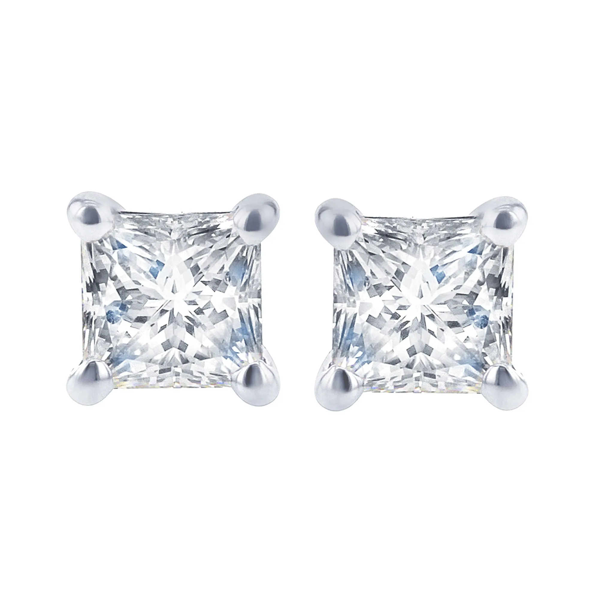 Princess Bella Diamond Stud Earrings 1/3ct