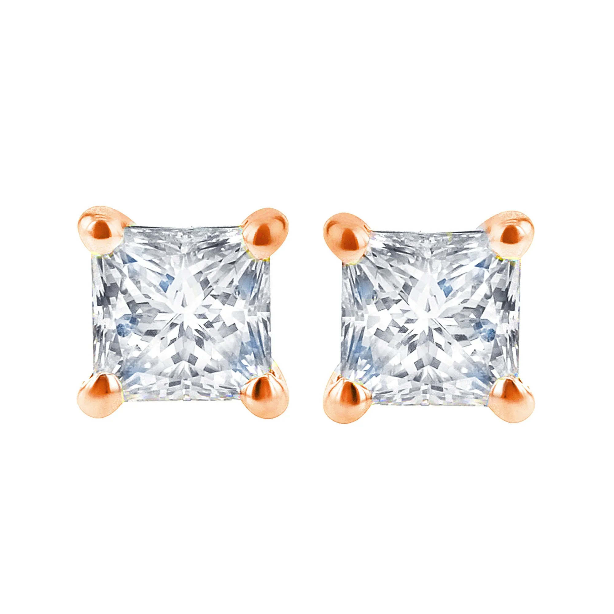 Princess Bella Diamond Stud Earrings 1/4ct