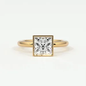 Princess Cut Bezel Setting