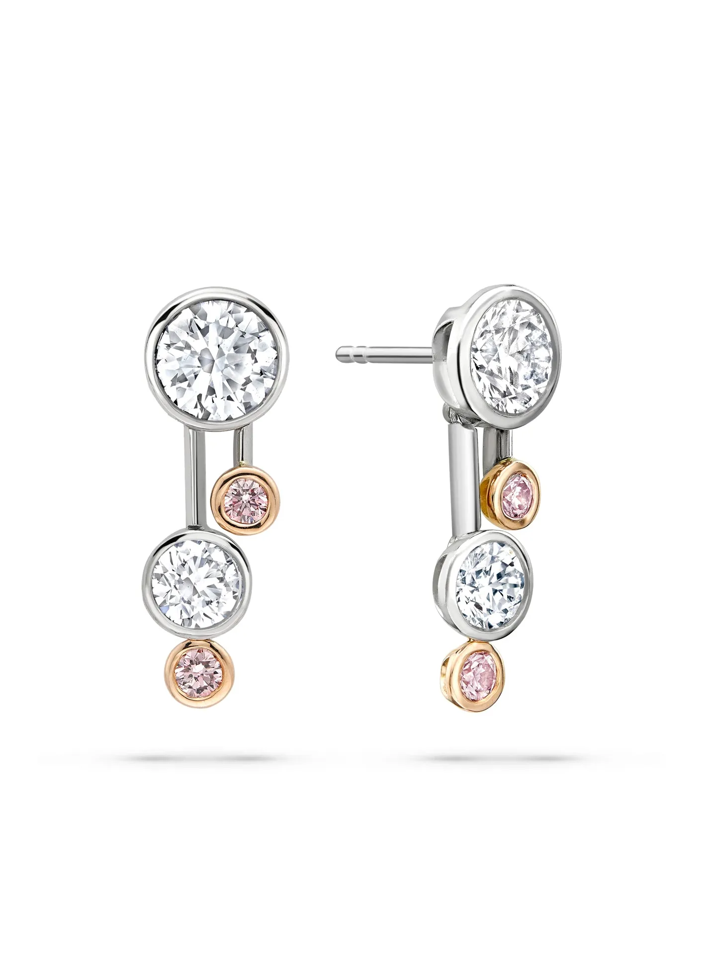 Raindance Pink Diamond Drop Earrings