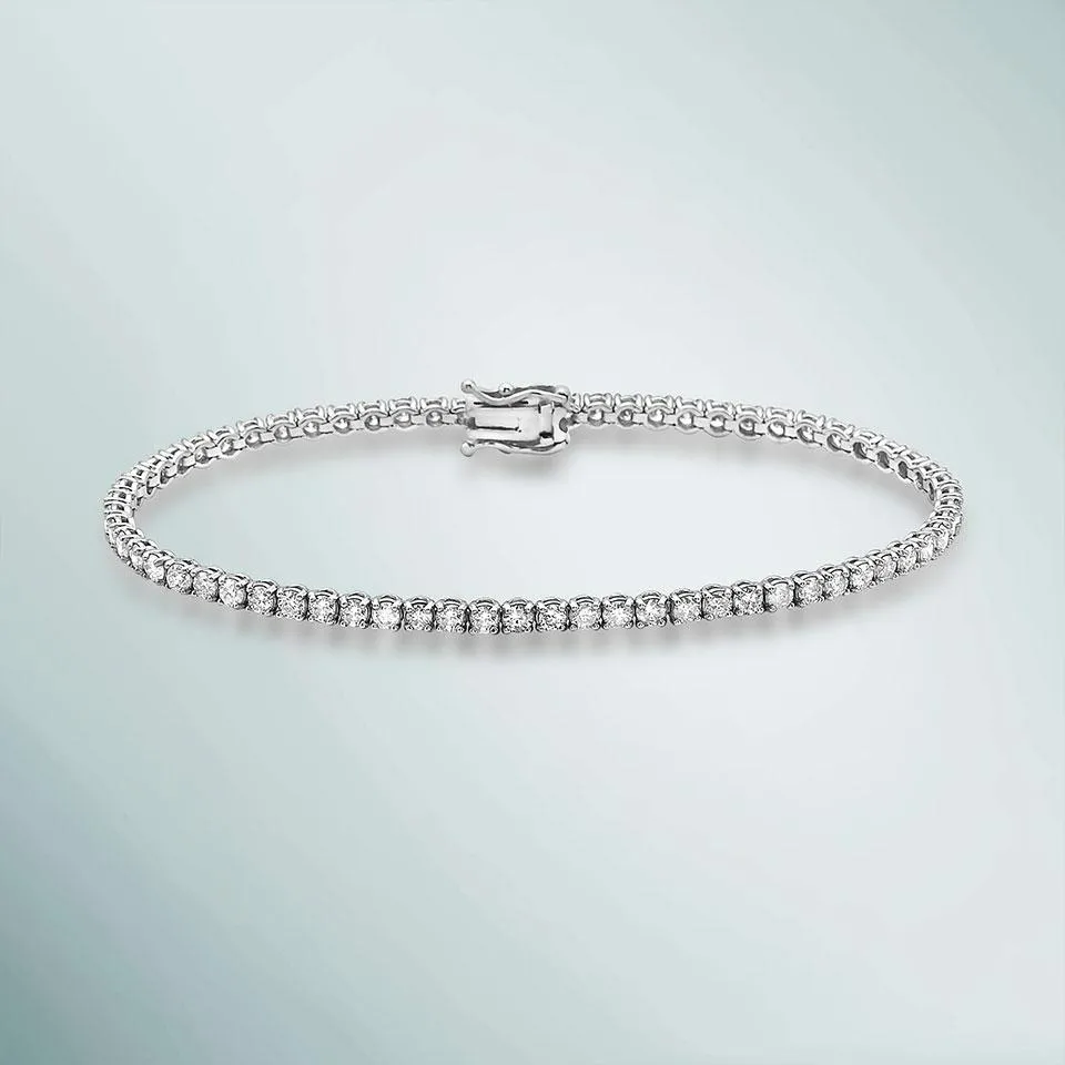 Ready to Ship Diamond Tennis Bracelet (2.00 ct.) 1.8 mm 4-Prongs Setting in 14K Gold