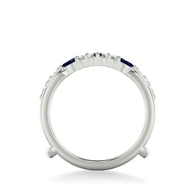 Sapphire & Diamond Tiara Insert Band