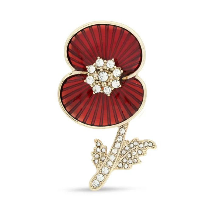 Secret Operations Poppy Brooch