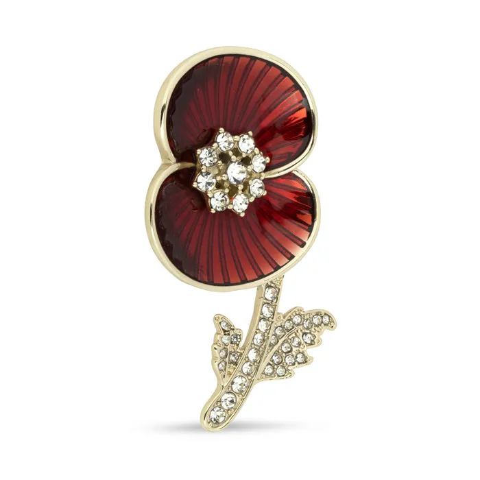 Secret Operations Poppy Brooch