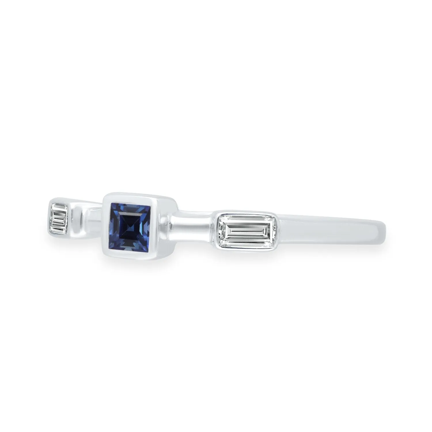 White Gold Sapphire & Diamond Legendary Ring