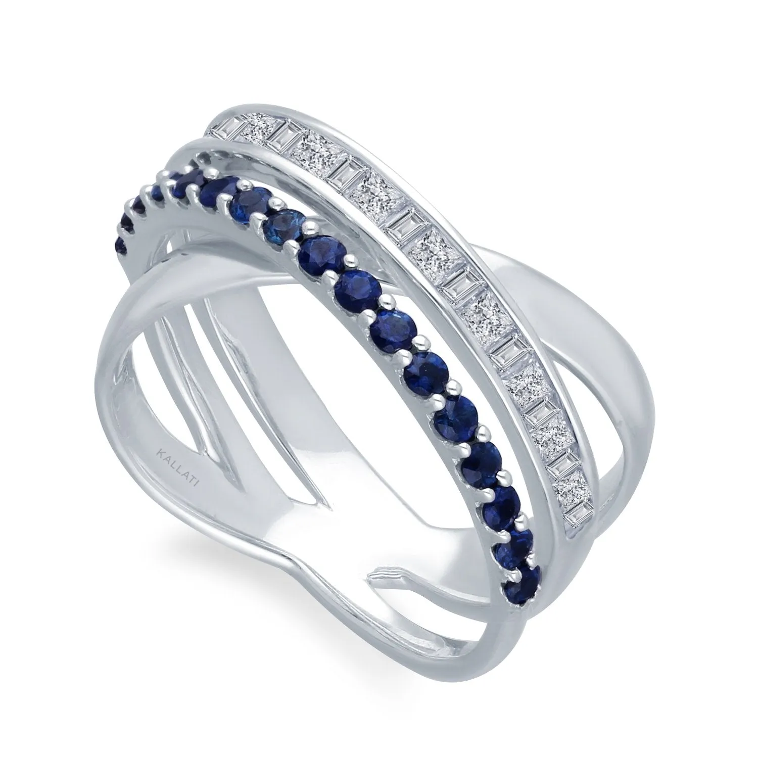 White Gold Sapphire & Diamond Legendary Ring