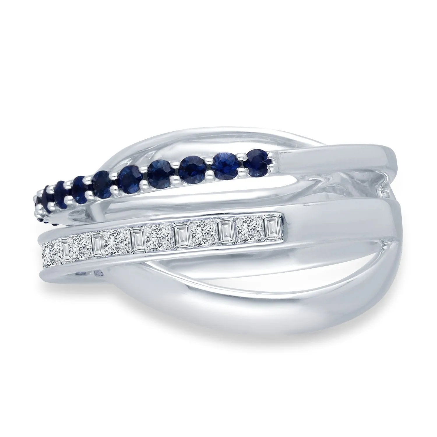 White Gold Sapphire & Diamond Legendary Ring