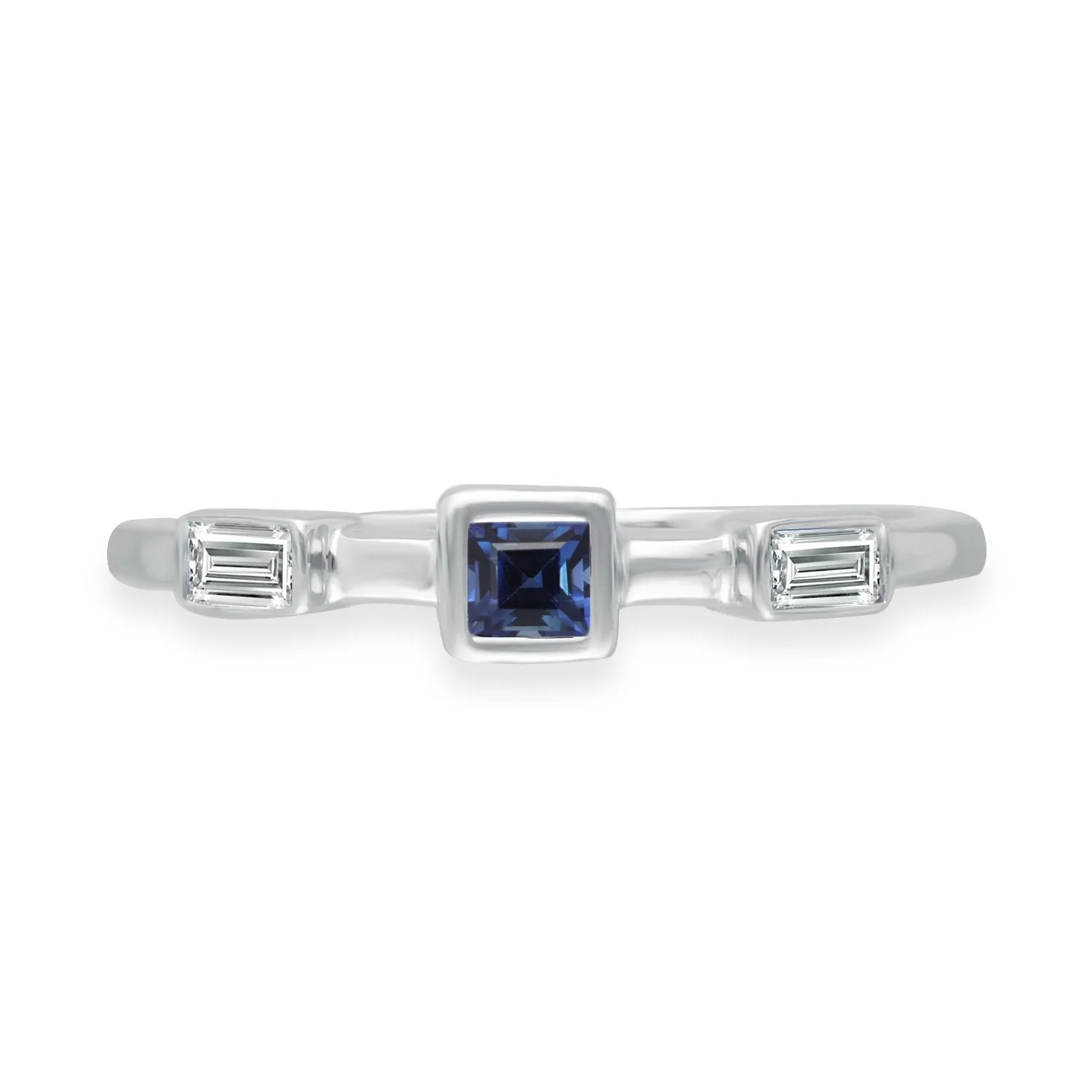 White Gold Sapphire & Diamond Legendary Ring